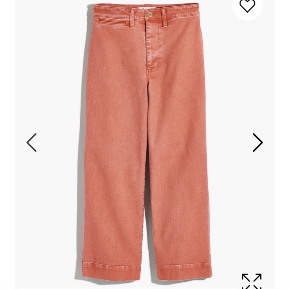 Madewell Slim Wide-Leg Crop Emmett Pants